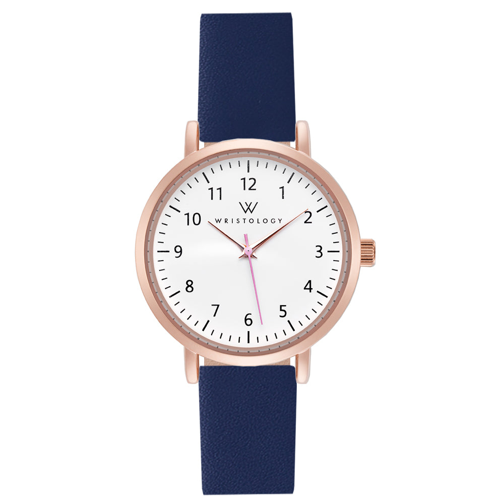 Mini Olivia Rose Gold Leather Watch