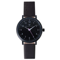 Mini Olivia Black Leather Watch