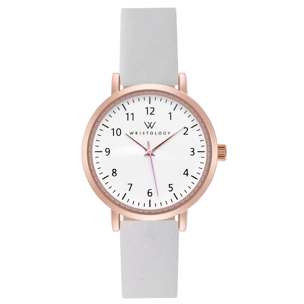 Mini Olivia Rose Gold Leather Watch