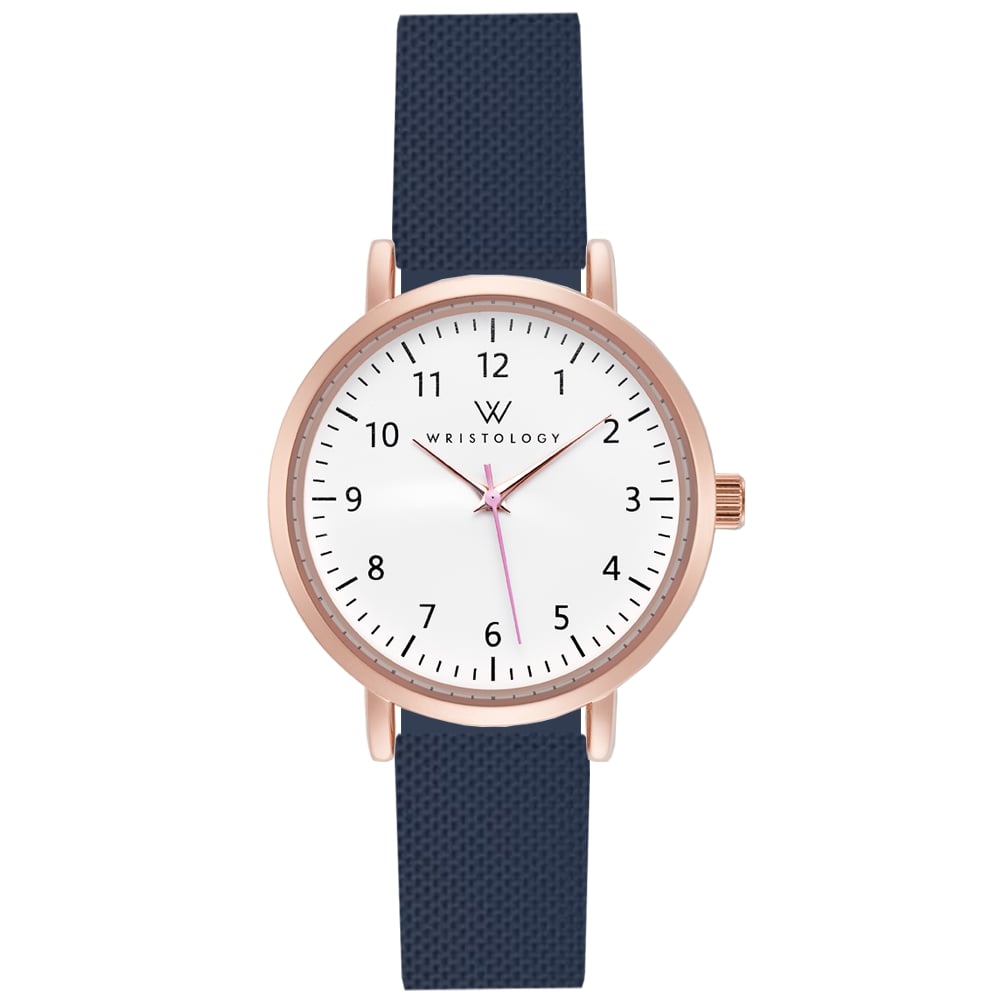 Mini Olivia Rose Gold Silicone Nurse Watch