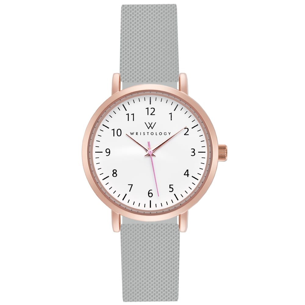 Mini Olivia Rose Gold Silicone Nurse Watch