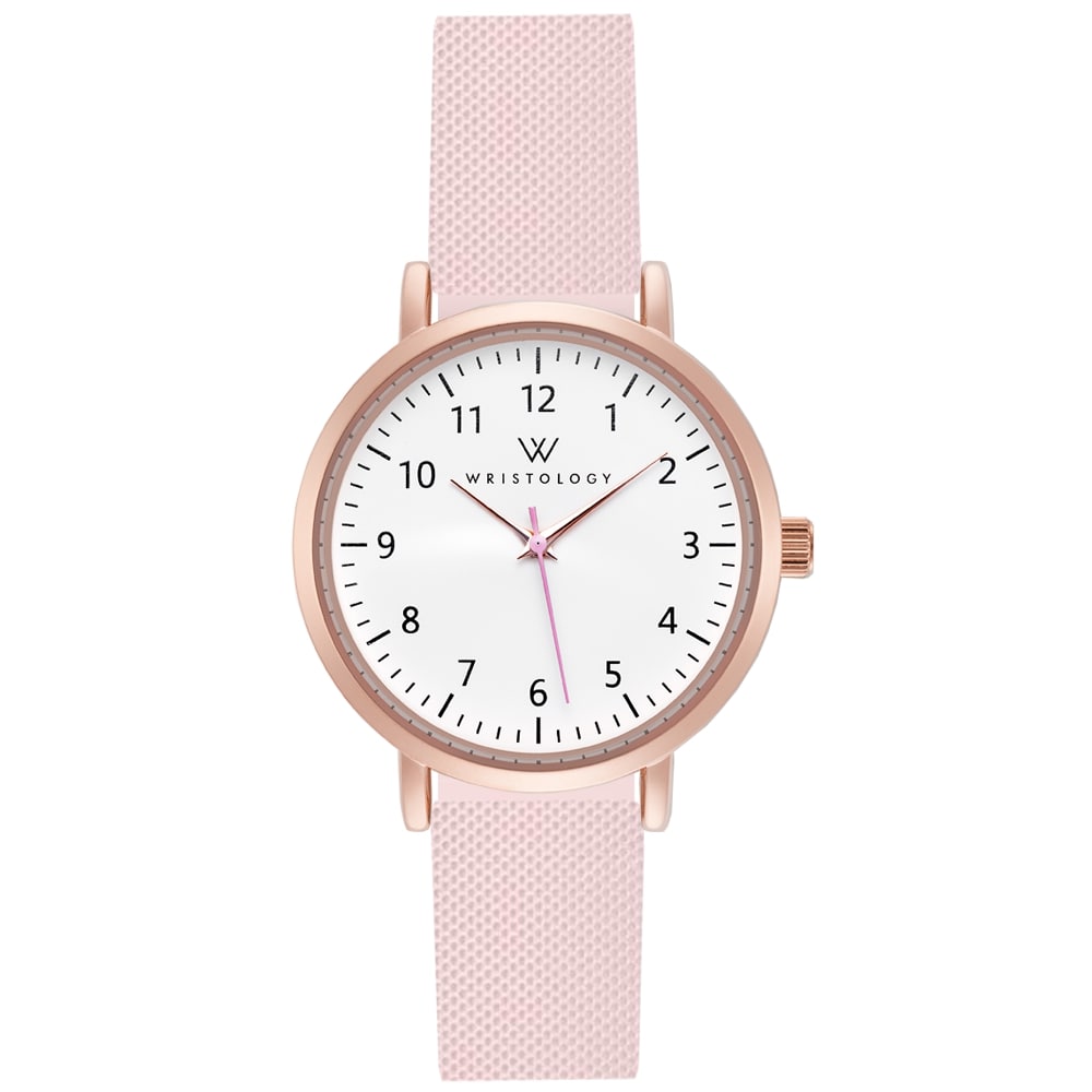 Mini Olivia Rose Gold Silicone Nurse Watch