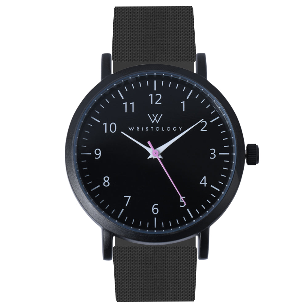 Olivia Black Silicone Nurse Watch