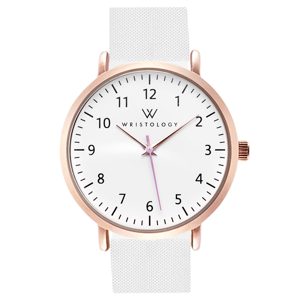Olivia Rose Gold Silicone Nurse Watch