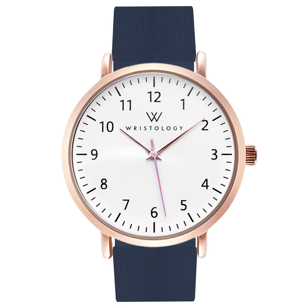 Olivia Rose Gold Silicone Nurse Watch