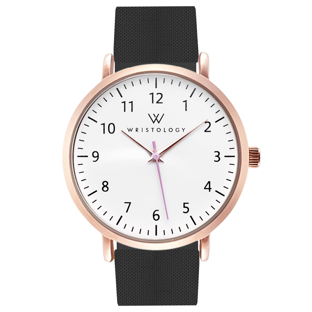 Olivia Rose Gold Silicone Nurse Watch