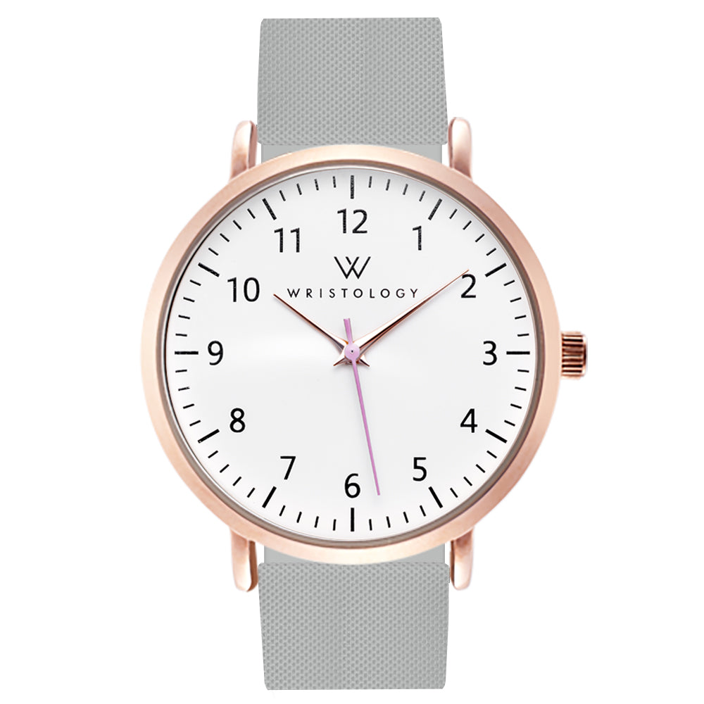 Olivia Rose Gold Silicone Nurse Watch