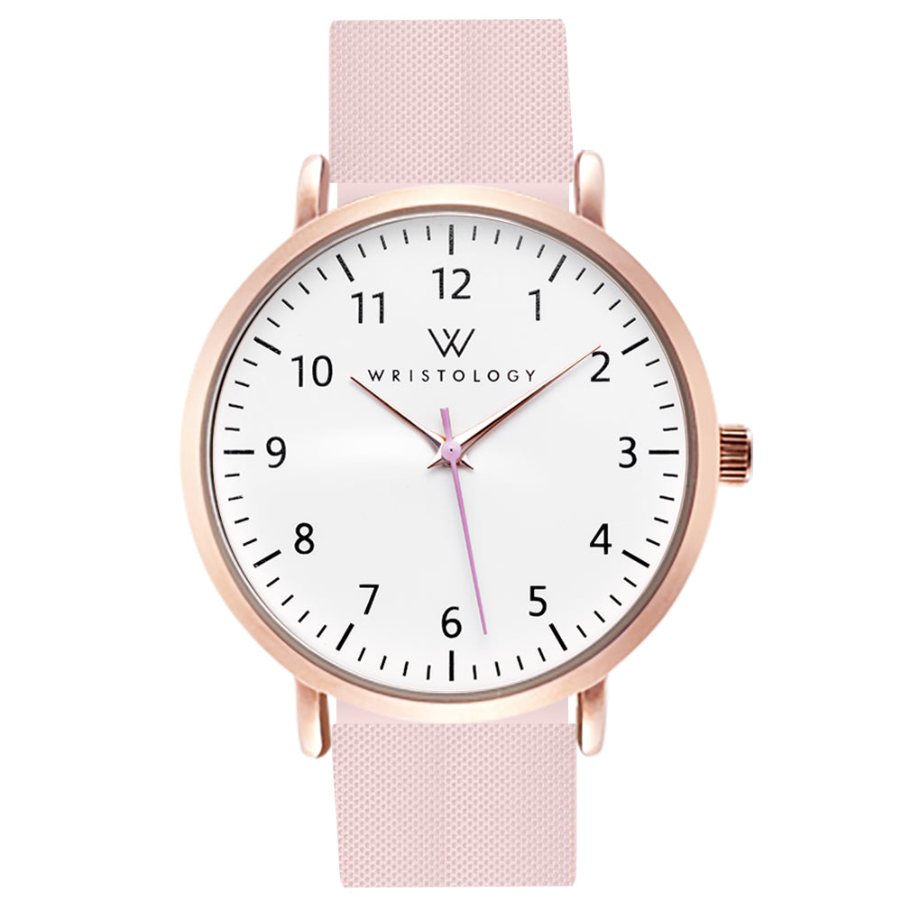 Olivia Rose Gold Silicone Nurse Watch